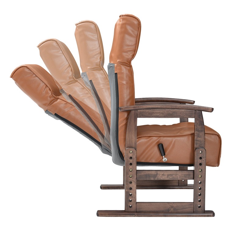 【ソイル】 高座椅子 リクライニングチェア レバー式無段階リクライニング