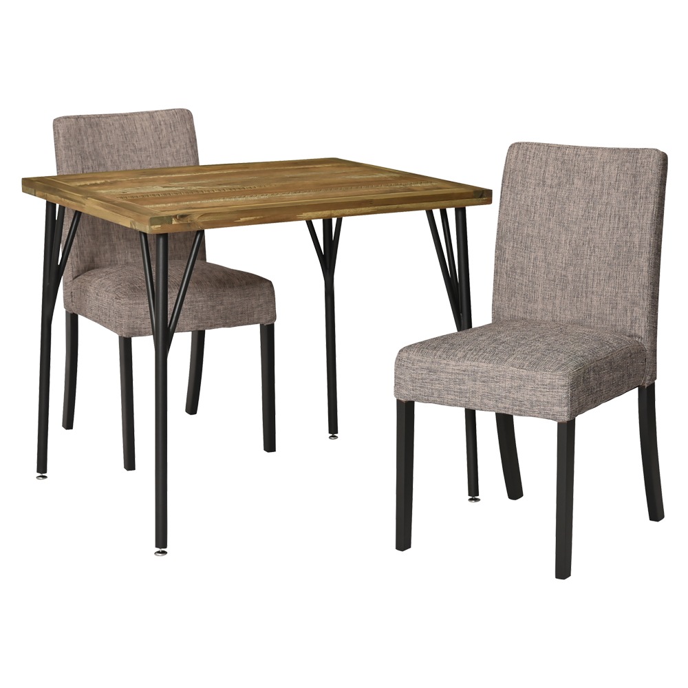 【ゲンブ】 ダイニングテーブルセット 幅80cm 2人掛け [3点セット]