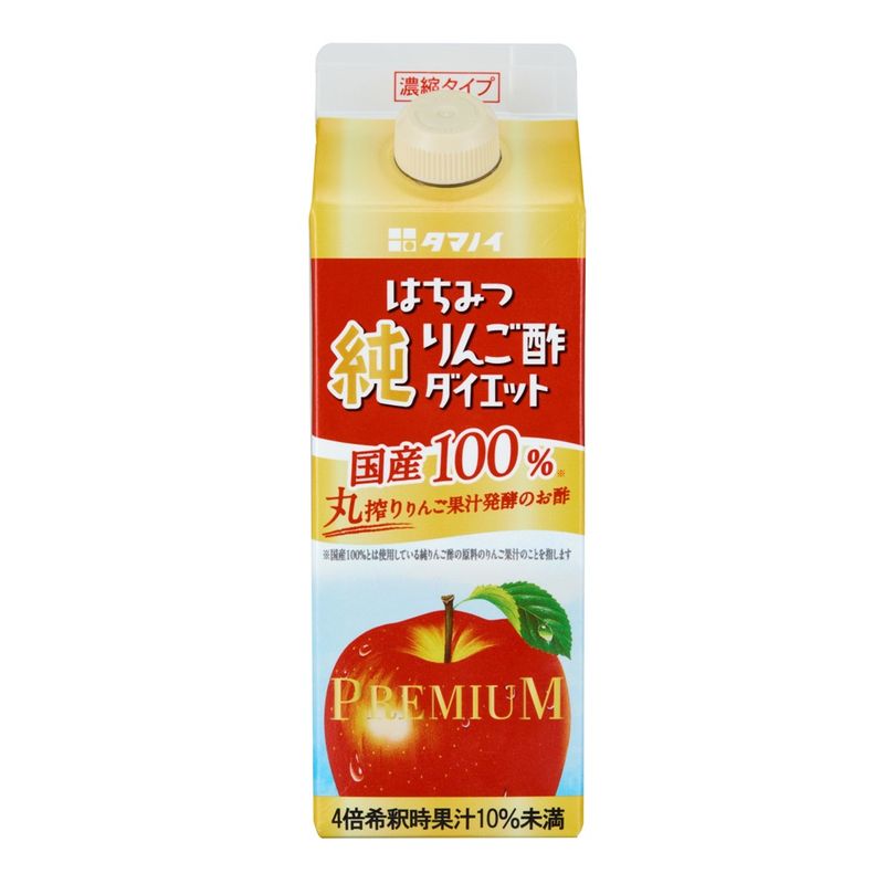 はちみつ純りんご酢ダイエット濃縮タイプ　500ml×12本