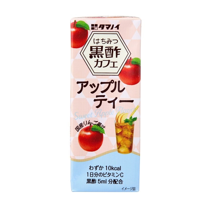 はちみつ黒酢カフェ アップルティー 200ml×24本