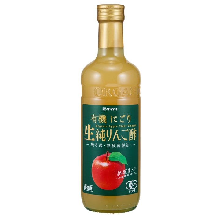 有機にごり生純りんご酢　500ml×12本