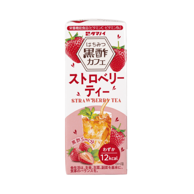 はちみつ黒酢カフェ ストロベリーティー　200ml×24本