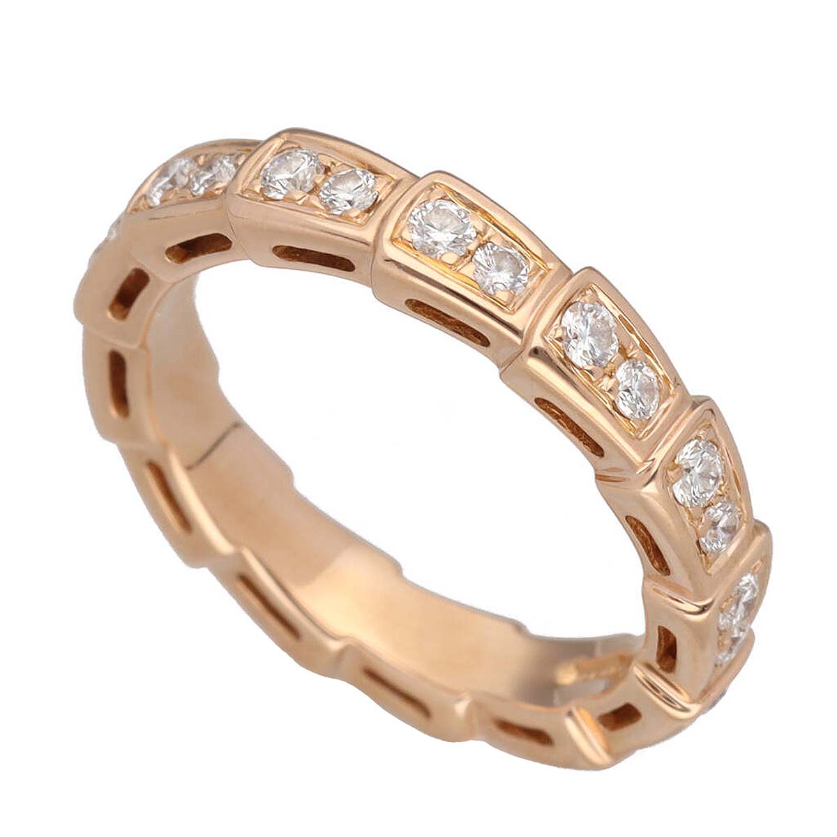 ブルガリセルペンティヴァイパーリングピンクゴールド750サイズ49