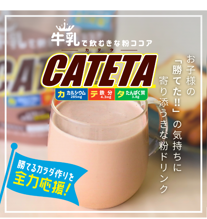 【１０袋セット】玉三 CATETA(カテタ)牛乳で飲むきな粉ココア150g
