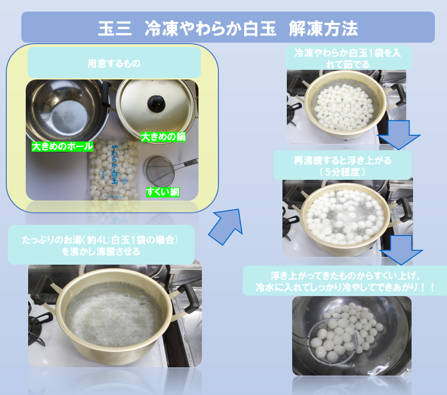 白玉模擬店セット(黒みつきな粉)【約50人分】