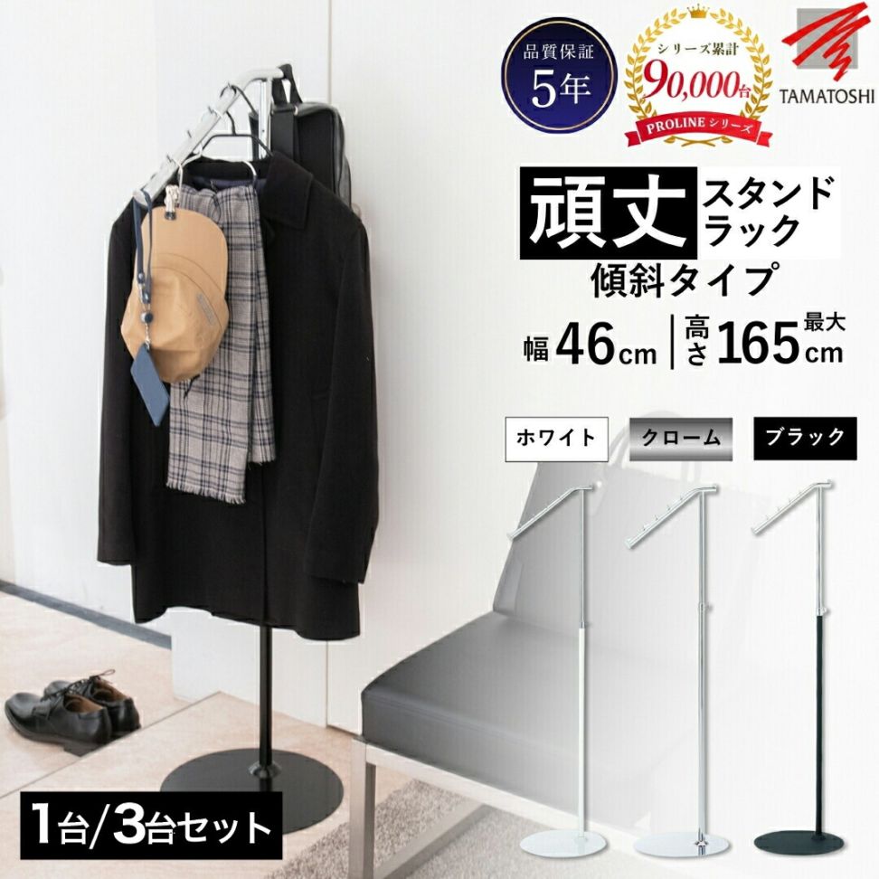 PROLINE 傾斜・片斜めスタンドハンガーラック 業務用ディスプレイ