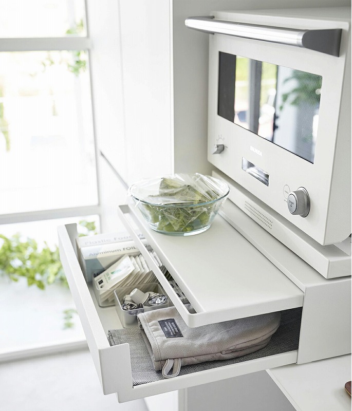 ����¶�(yamazaki) tower�ڥġ������� ���å�����Ų������Ф�&���饤�ɥơ��֥� ��� ��  ��Ǽ �ȥ졼 �����Ф� ���饤�ɼ� ���饤��ê ��45 ����39.3��64 �⤵13.5 ���å����Ǽ ���Ų���Ǽ �ۥ磻�� �֥�å�