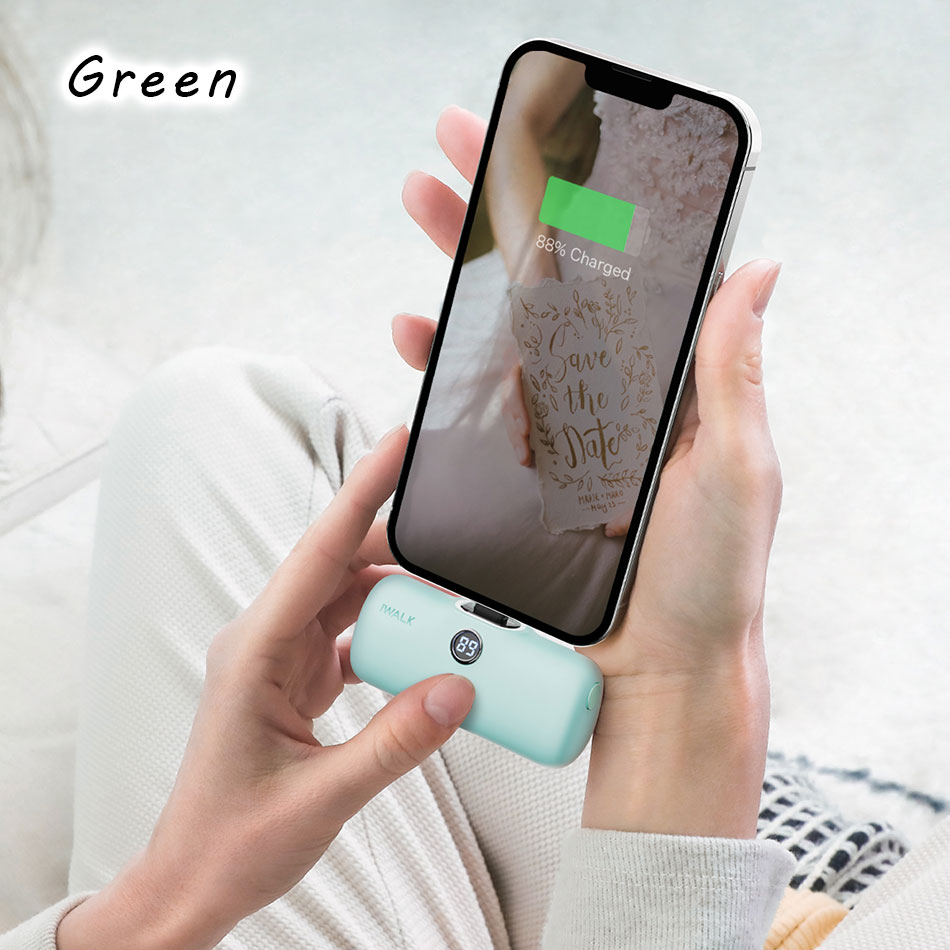 モバイルバッテリー iWALK 軽量 小型 iphone ワイヤレス 充電 急速 全機種対応 イヤホン Lightning type-c 大容量 android アンドロイド iPhone15 15Pro iPhone14 14Pro Max iPhone13 13Pro Max se2 se xr ~ iPhone5 PSE 認証 4800mAh