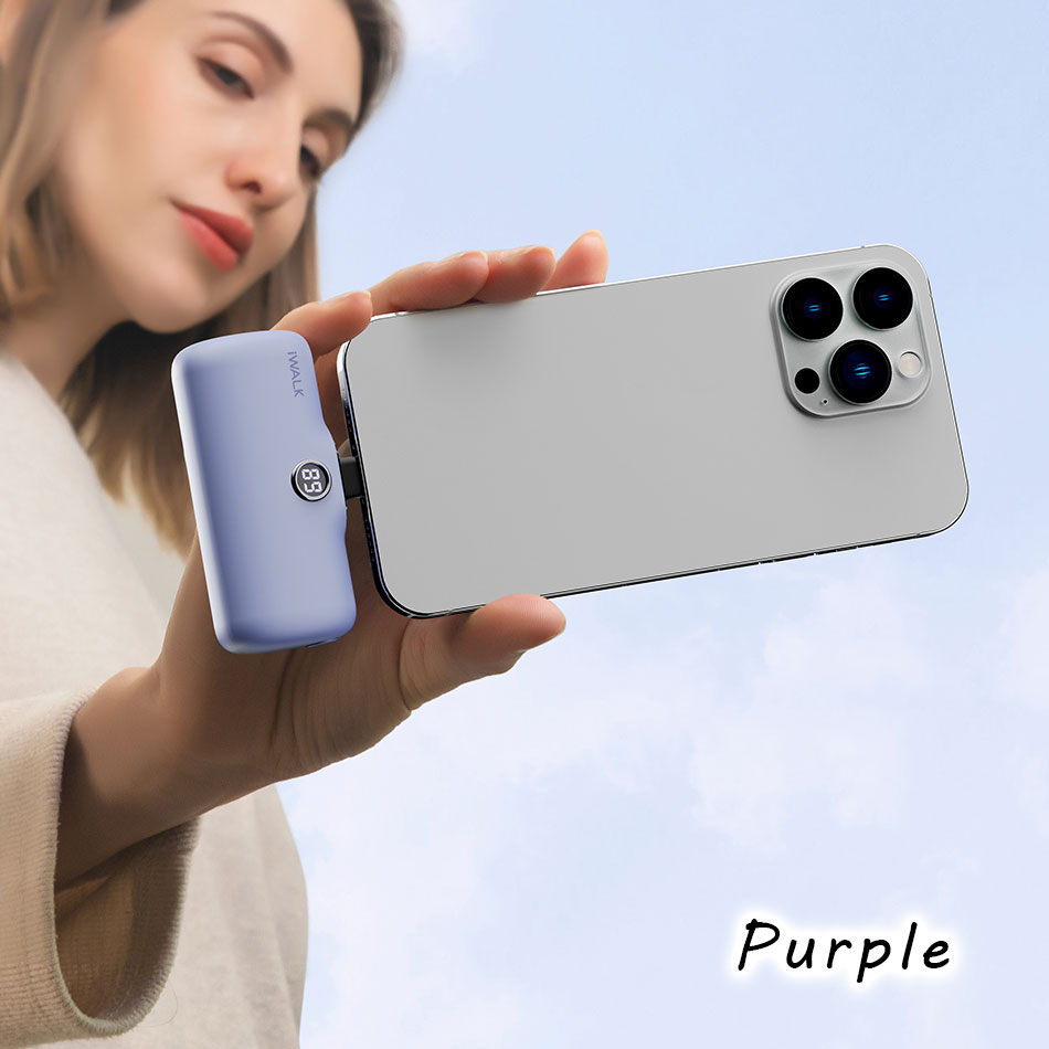 モバイルバッテリー iWALK 軽量 小型 iphone ワイヤレス 充電 急速 全機種対応 イヤホン Lightning type-c 大容量 android アンドロイド iPhone15 15Pro iPhone14 14Pro Max iPhone13 13Pro Max se2 se xr ~ iPhone5 PSE 認証 4800mAh