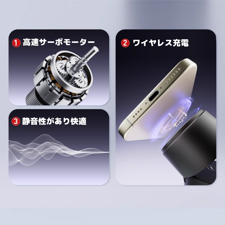 iWALK 3-in-1 ワイヤレス充電器 StandMe Auto 自動回転スクリーン充電スタンド 充電器 充電スタンド マグネット付き