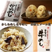 博多の老舗ニビシ醤油のまぜご飯の素 はかた地どりのかしわめし ＆ 古賀の牛めし 2合分×2種 お試しメール便 ポスト投函便でお届け 炊き立てご飯に混ぜるだけ