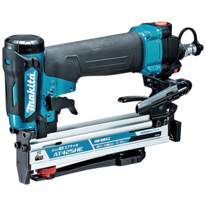日立 高圧 エアタッカ マキタ 高圧エアタッカ 4mm幅 AT425HEM（青）【現金特価のタナカ金物