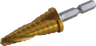 【新着商品】トップ工業 (TOP) 電動ドリル用 六角シャンク ステップドリル TOP（トップ） トップ工業 電動ドリル用六角シャンクステップドリル 4