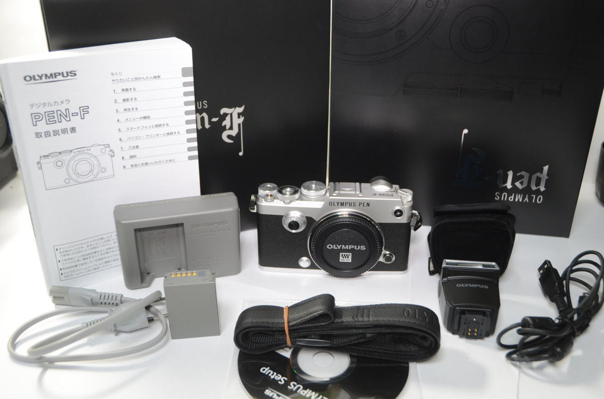 美品 】 OLYMPUS PEN-F ボディー付属元箱付 オリンパス ミラーレス 