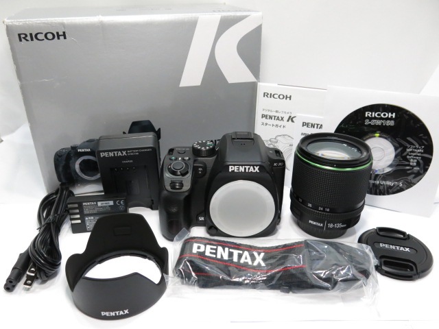 極美品 87ショットのみ 】PENTAX K-70 18-135mm DC WR レンズセット 元
