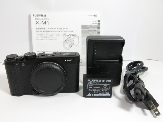 中古品 】 FUJIFUILM X-M1 ブラック ボディー フジフイルム [管FJ397  