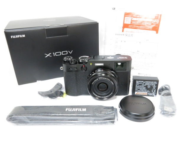 FUJIFILM X100V ブラック 付属元箱付 フジフィルム [管FJ4087 