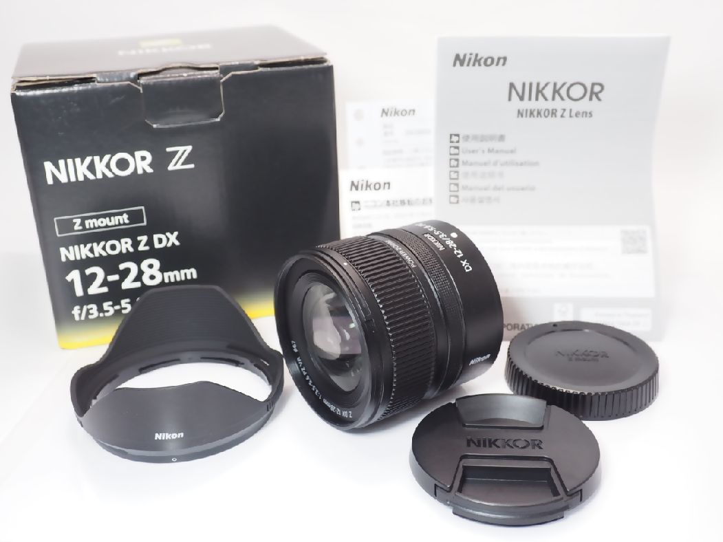 NIKKOR Z DX 12-28mm 純正フード付き