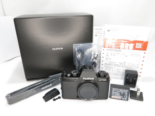 FUJIFILM X−T100 ボディのみ FUJIFUILM X-T100 ブラック ボディー フジフイルム [管FJ4833
