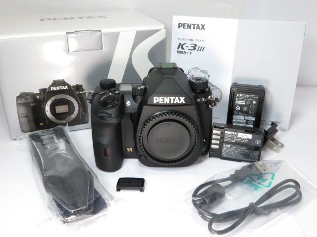 PENTAX K-3 III 本体 元箱付き PENTAX K-3 Mark III ブラック ボディー ペンタックス 元箱付き [管