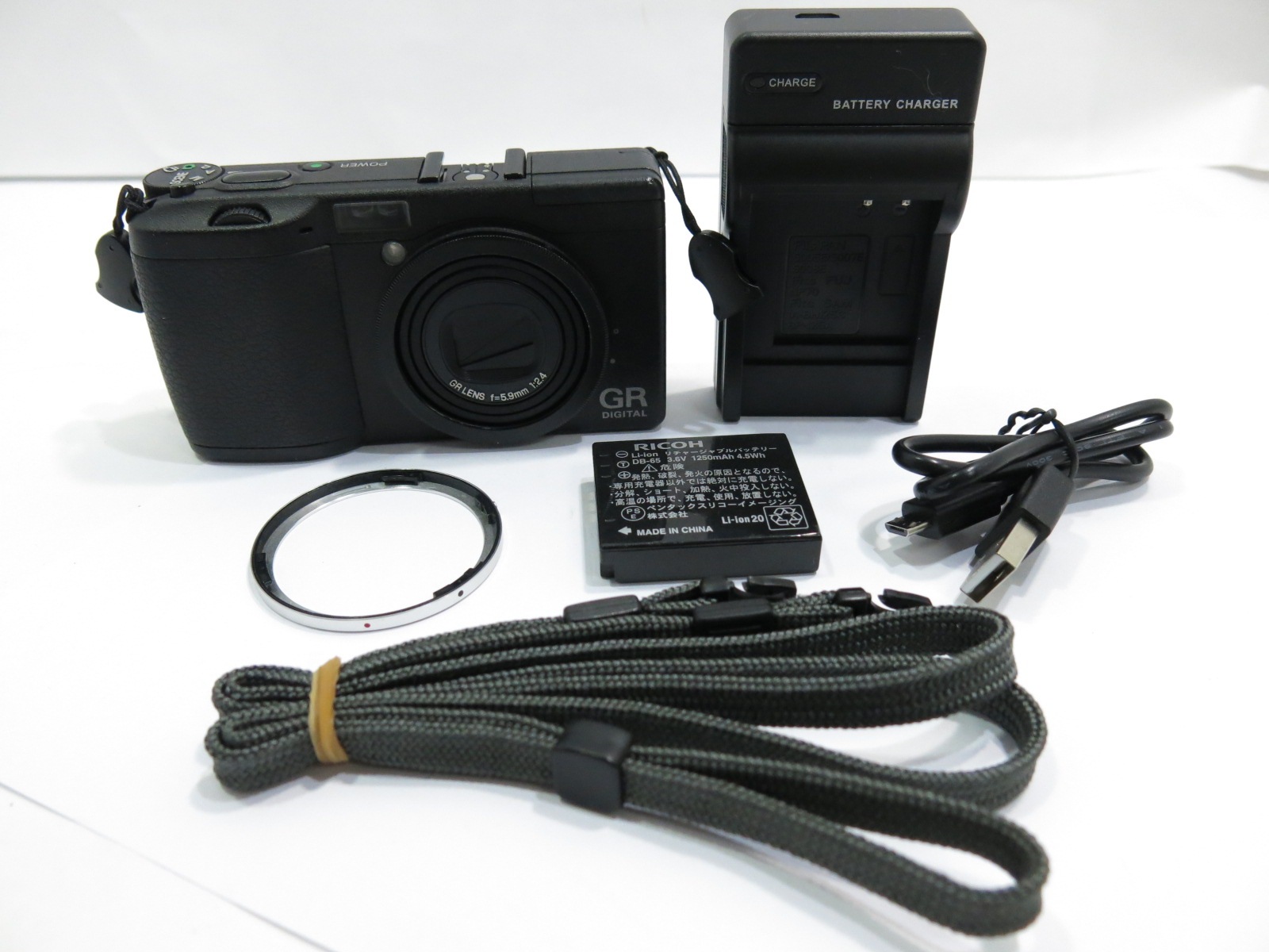RICOH - [中古美品] リコー/RICHO GRⅡ/GR2 予備バッテリー等セット 中古美品] リコー/RICHO GRⅡ/GR2 予備バッテリー等セット