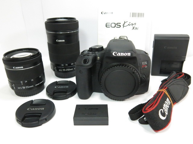 Canon EOS Kiss X9i EF-S18-55IS STM EF-S55-250mmIS STM [管CN1424