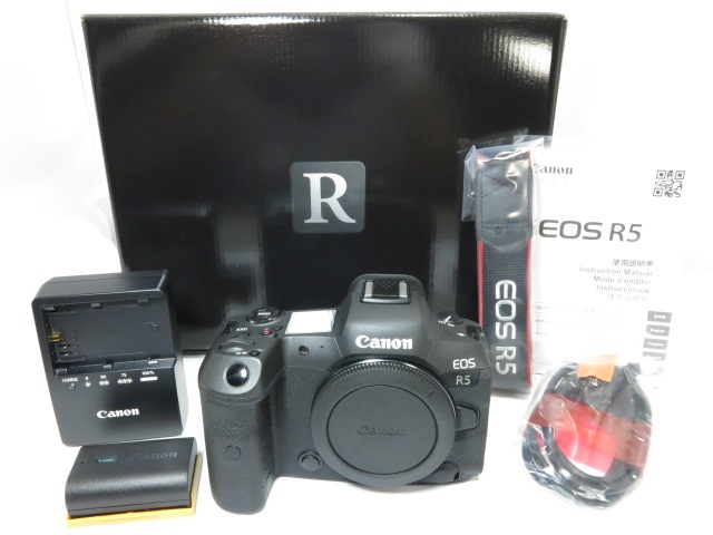 Canon EOS R5 ボディー フルサイズ ミラーレス キヤノン [管CN3291