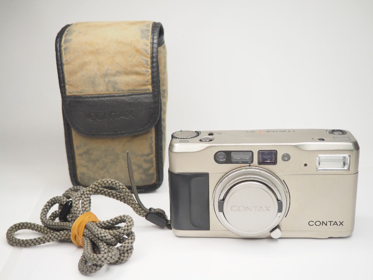 CONTAX TVS コンタックス フイルムカメラ ケース ストラップ付 [管