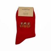 丹波屋栃木銘店＆itotoコラボ商品　靴下(レディース)　三猿