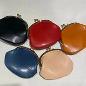 栃木レザー　がま口特大