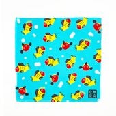 ピタッとタオル　黄ブナ柄