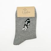 itoto 　靴下　白黒猫のび