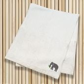 竹から生まれた竹タオル　宇都宮動物園コラボ　ゾウ刺繍