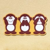 ステッカー　3monkey(横並び)