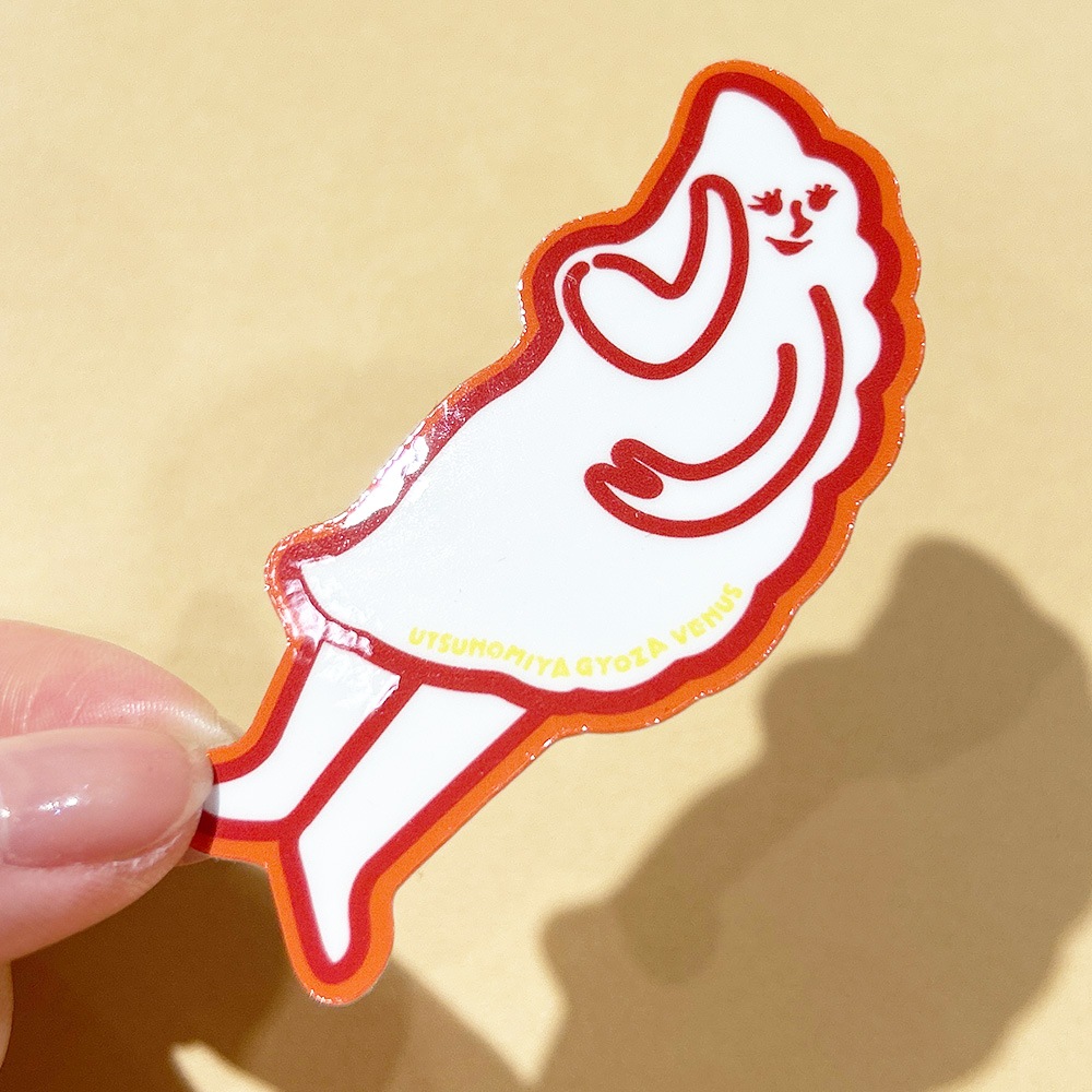 ステッカー GYOZA VENUS(レッド) | すべての商品 | 丹波屋栃木銘店
