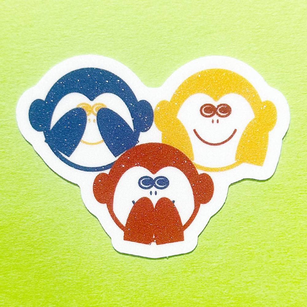 ステッカー 3monkey | ステッカー | 丹波屋栃木銘店