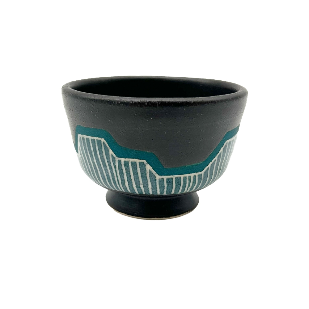 【ぱたぱたこ】ジェフ・シャピロ 窯変黒釉ぐい呑 向山ひなた ぐい呑み No3 | すべての商品 | 丹波屋栃木銘店