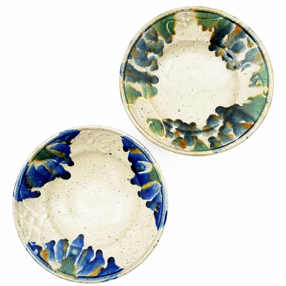 ④人気作家　キムホノ　青と白の陶器製皿 ④人気作家 キムホノ 青と白の陶器製皿 ④人気作家 キムホノ 青