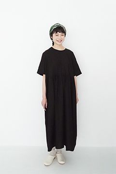オオカミとフクロウ　フクロウと朝の小径ワンピース　五分袖　シャツワンピース 10%OFF】オオカミとフクロウ オオカミと野ばらの協奏曲“5分袖