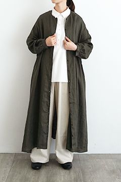 【春物新品】オオカミとフクロウ ロングコート　キナリ オオカミとフクロウロングコート