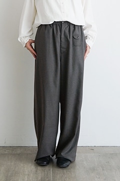 森のくまさん 休日と詩 tandey パンツ チェック ベージュ 日本製 森の