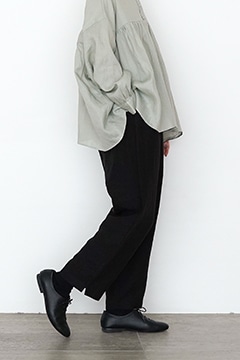 美品 オローネ リネン バルーンパンツ ブラック 日本製 オローネ バルーンロングパンツ“リネン” | オローネ | TANDEY ONLINE STORE