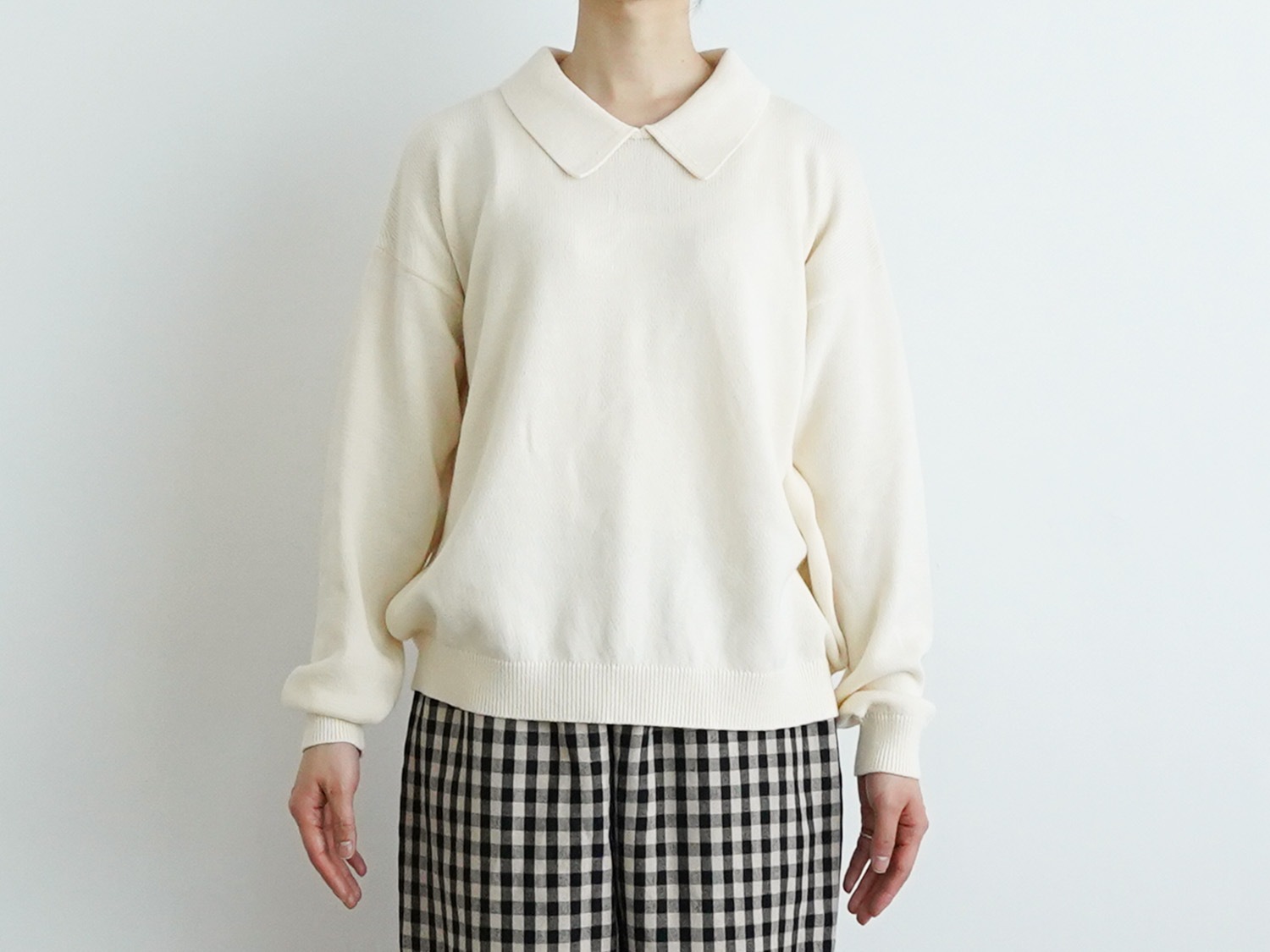 休日と詩 休日のやさしい襟のニット | 休日と詩 | TANDEY ONLINE STORE