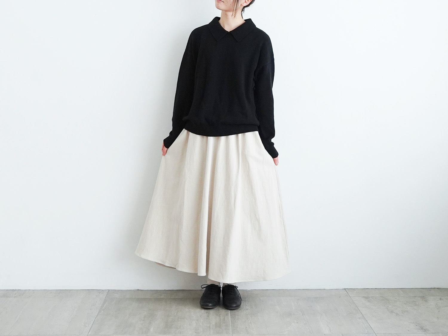 休日と詩 休日のやさしい襟のニット | 休日と詩 | TANDEY ONLINE STORE