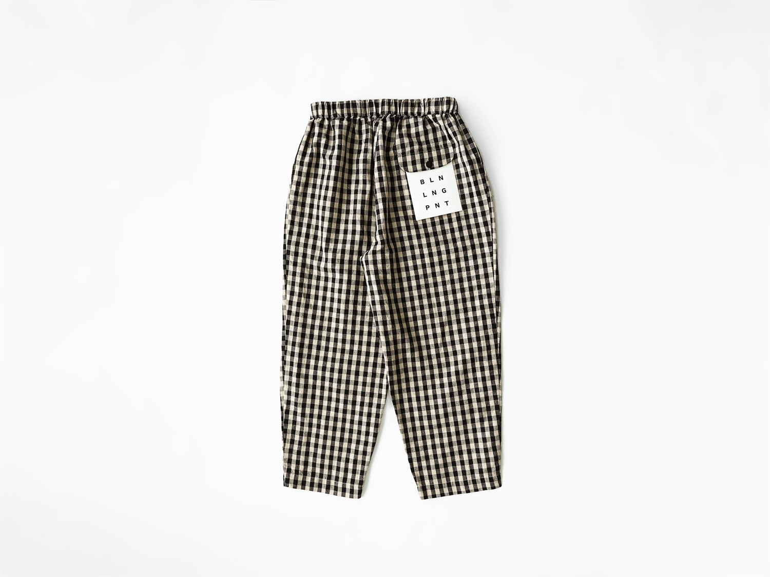 【新品未使用】オローネ 春夏 極小千鳥格子織バルーン パンツ 麻綿混　日本製 オローネ バルーンロングパンツ | オローネ | TANDEY ONLINE STORE
