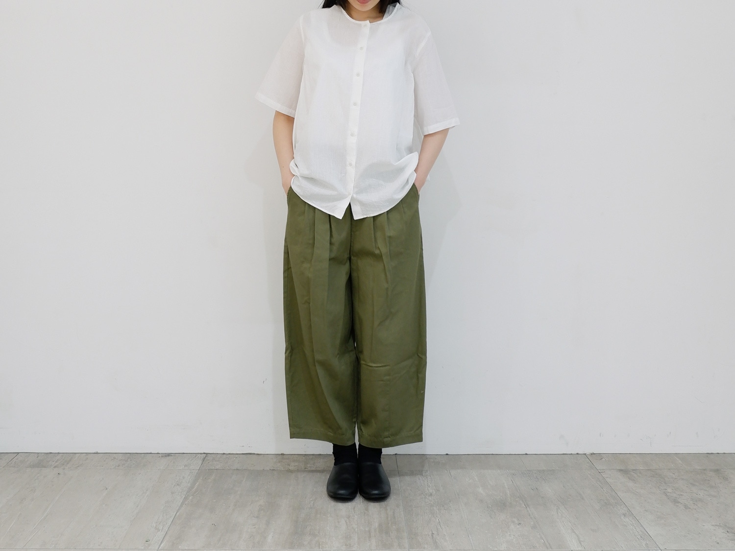 Isadore オリーブグリーン 長袖ジャケット Isadore オリーブグリーン 長袖ジャケット