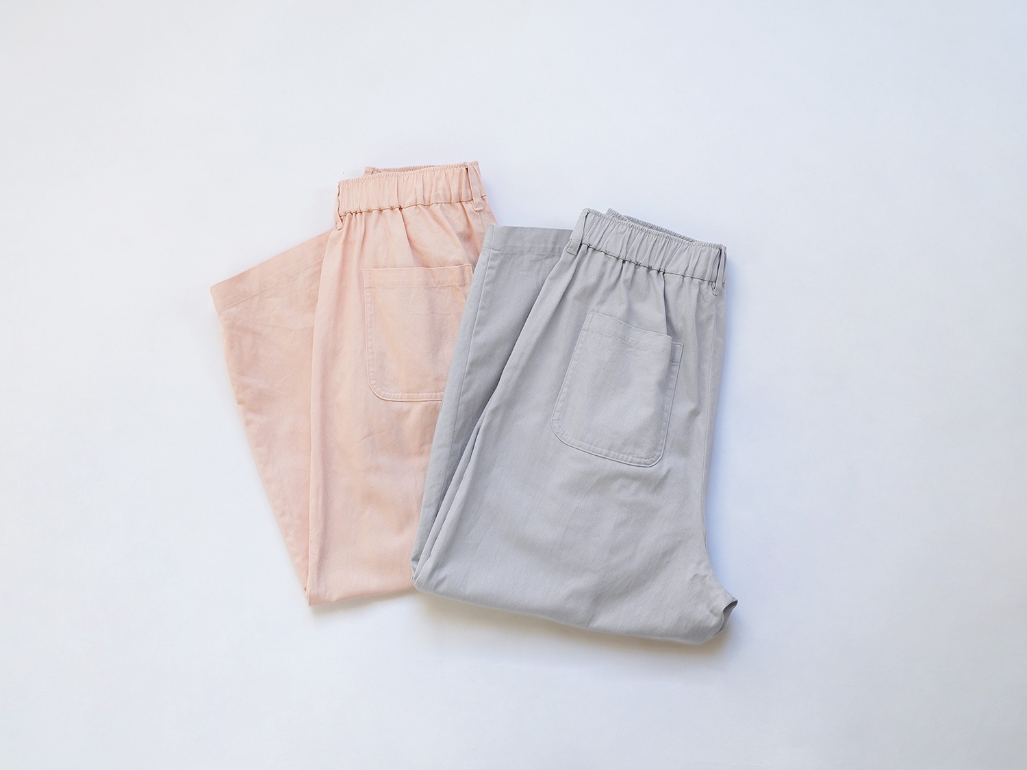 休日と詩 ボンボンパンツ(春夏) ライトグレー