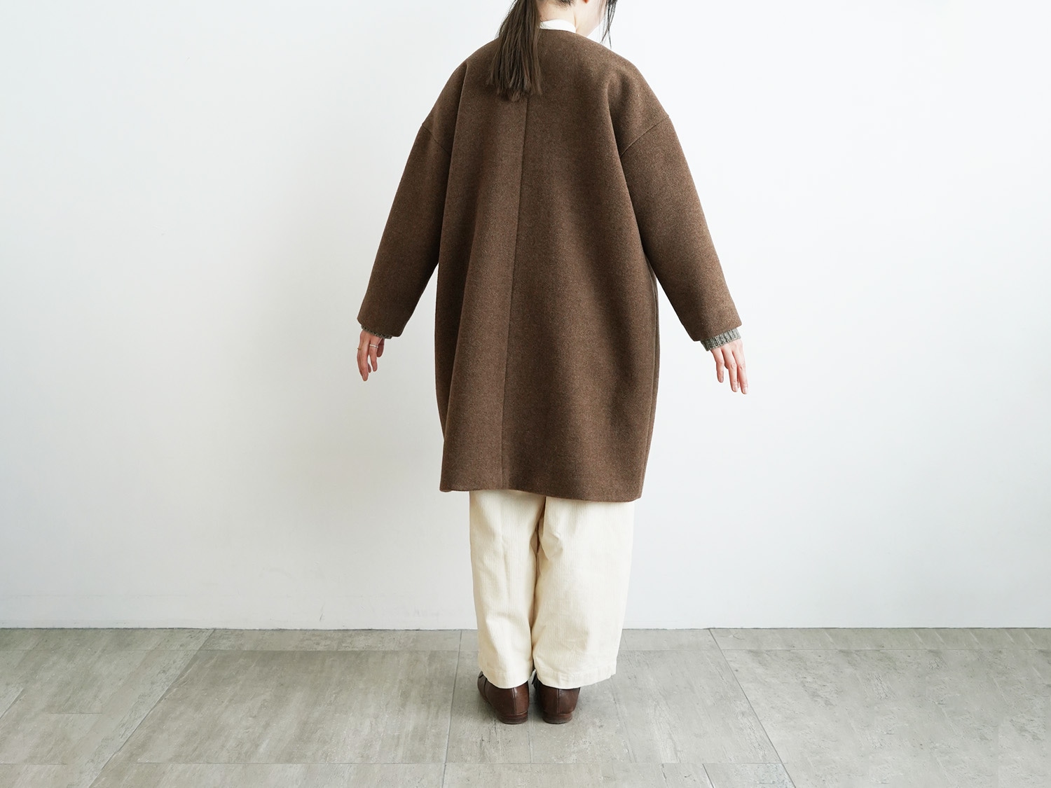 オオカミとフクロウ オオカミとシロクマのヴィーカ ロングメルトンコート 日本製 10%OFF】オオカミとフクロウ オオカミとシロクマのヴィーカ“ロング