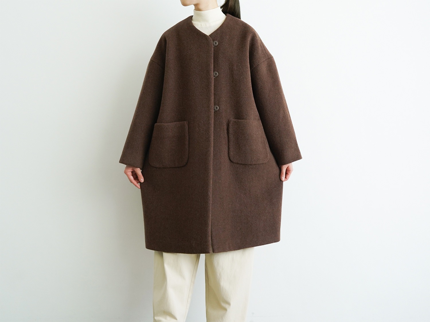 オオカミとフクロウ　オオカミとシロクマのヴィーカ　ブラウン オオカミとフクロウ オオカミとシロクマのヴィーカ“ロングメルトン