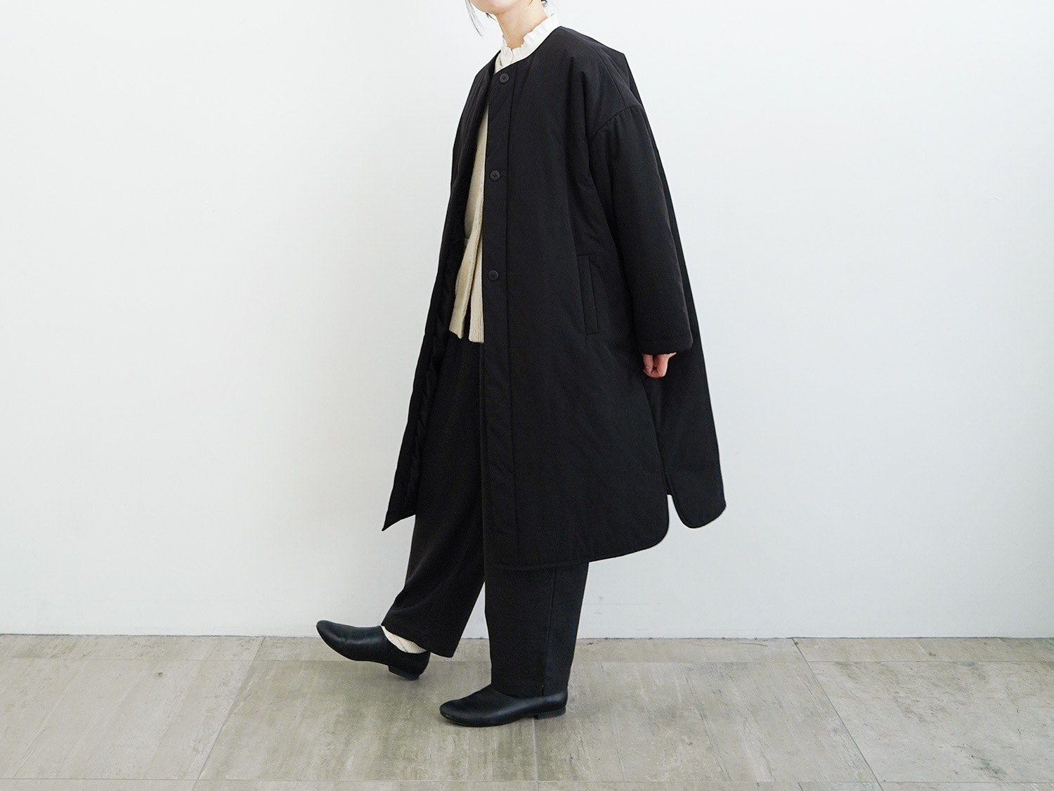 【Amalka622】オローネ　フォーカスウォームコート　ブラック オローネ フォーカスウォームコート | オローネ | TANDEY ONLINE STORE